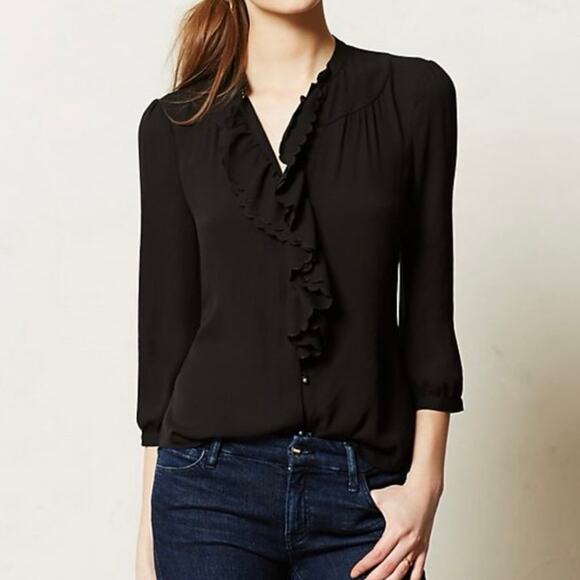 Anthropologie HD in Paris Picea Blouse - Blue - US 2 - Picture 8 of 16